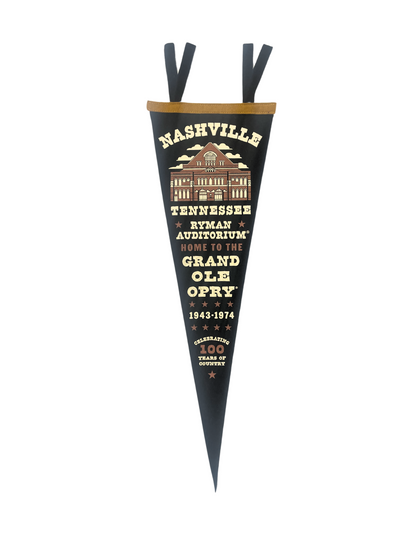 Ryman Building Grand Ole Opry Oxford Pennant - HOME Item Subclass