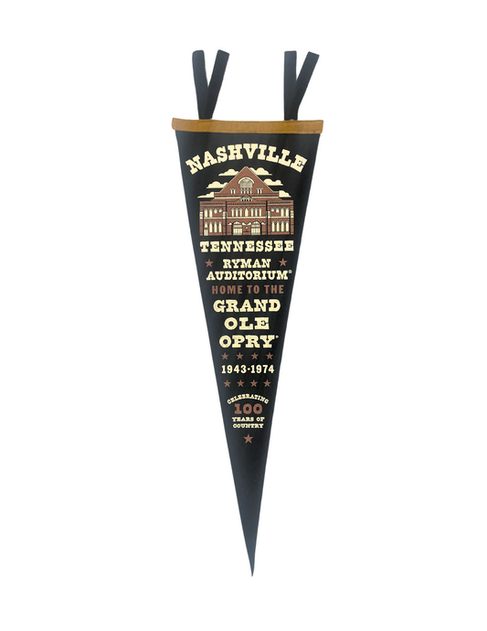 Ryman Building Grand Ole Opry Oxford Pennant - HOME Item Subclass