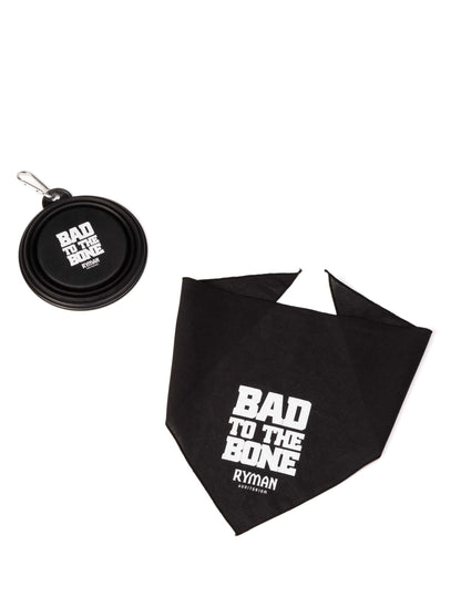 Ryman Collapsible Pet Bowl - Bad To The Bone - PET SUPPLIES