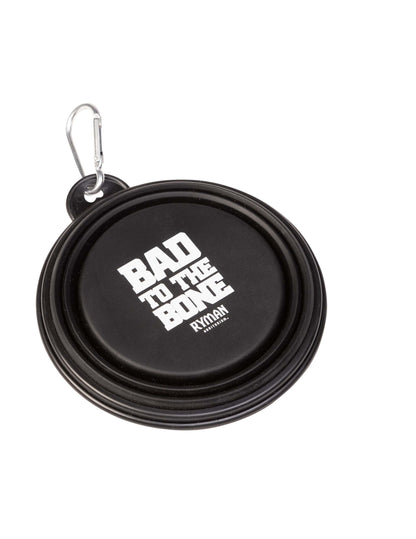 Ryman Collapsible Pet Bowl - Bad To The Bone - PET SUPPLIES