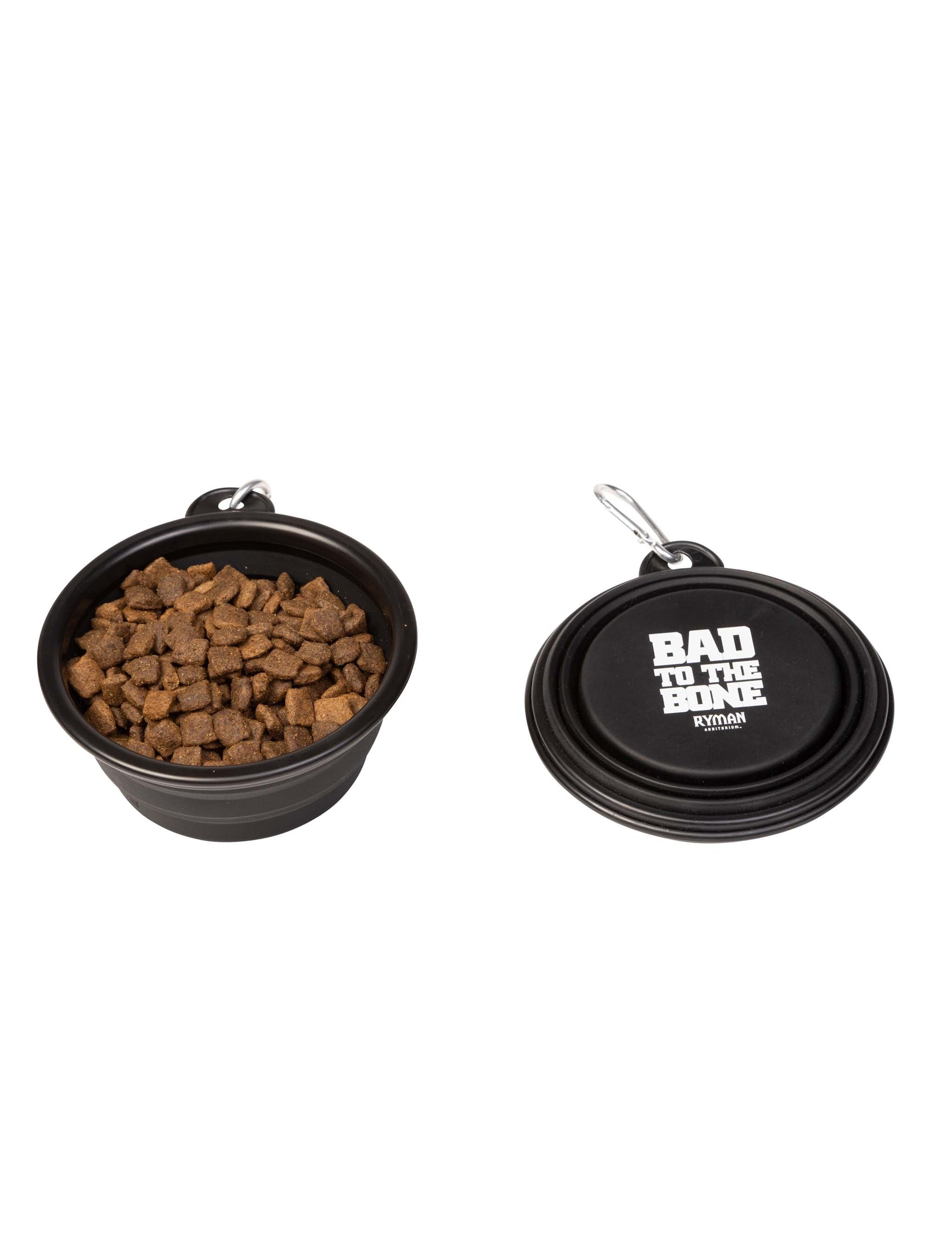 Ryman Collapsible Pet Bowl - Bad To The Bone - PET SUPPLIES