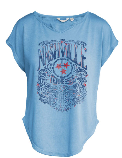 Ryman Flowy Americana Tri-Star T-Shirt - S/S