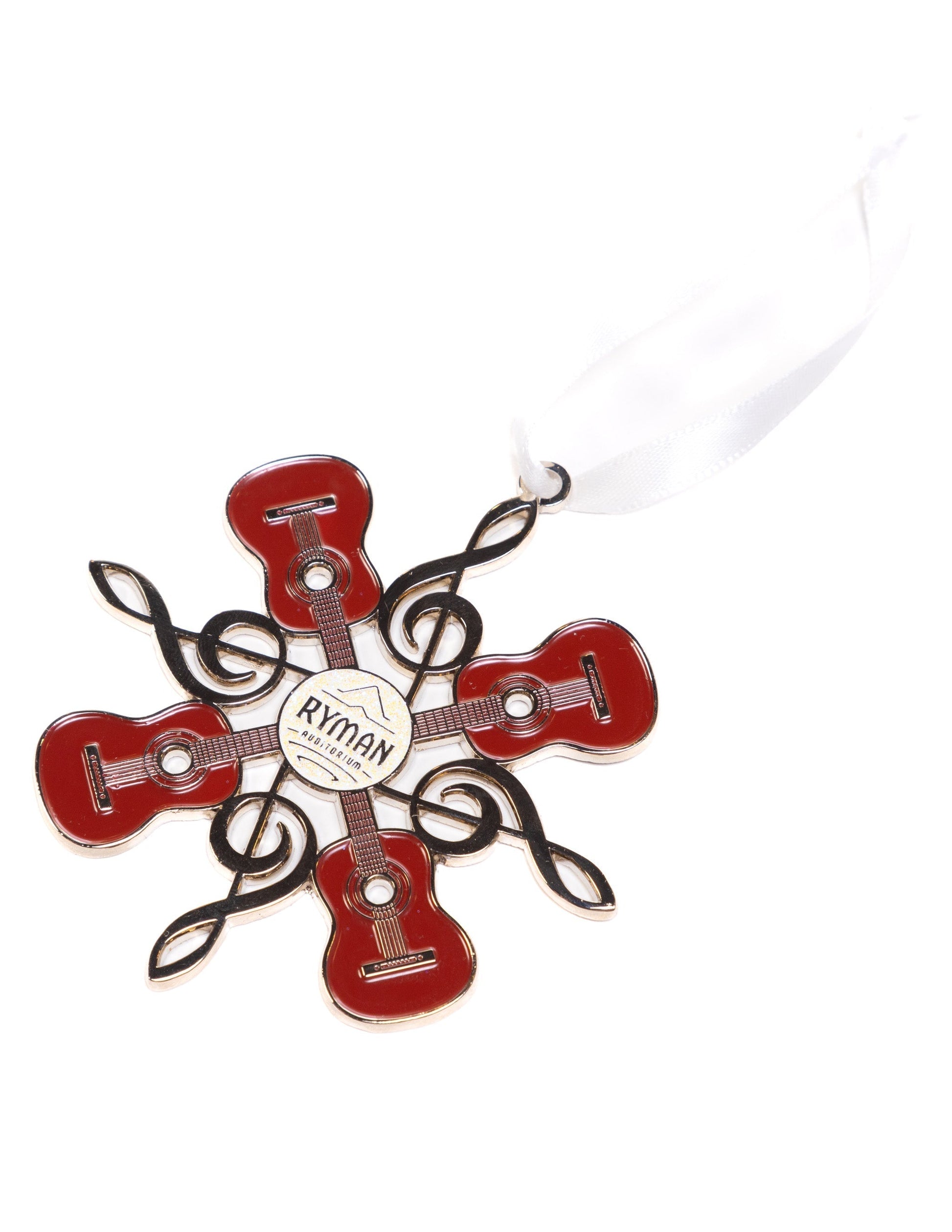 Ryman Guitar Snowflake Ornament - ORNAMENTS