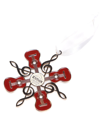 Ryman Guitar Snowflake Ornament - ORNAMENTS