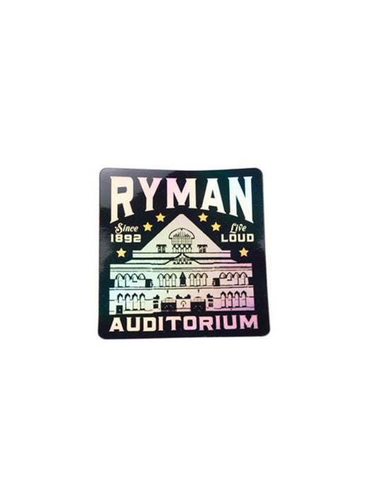 Ryman Holographic Poster Building Decal - SOUVENIRS