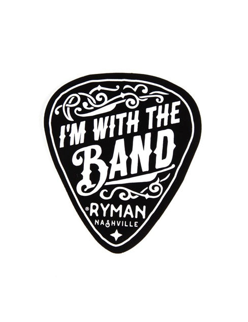 Ryman I’m With the Band Decal - SOUVENIRS