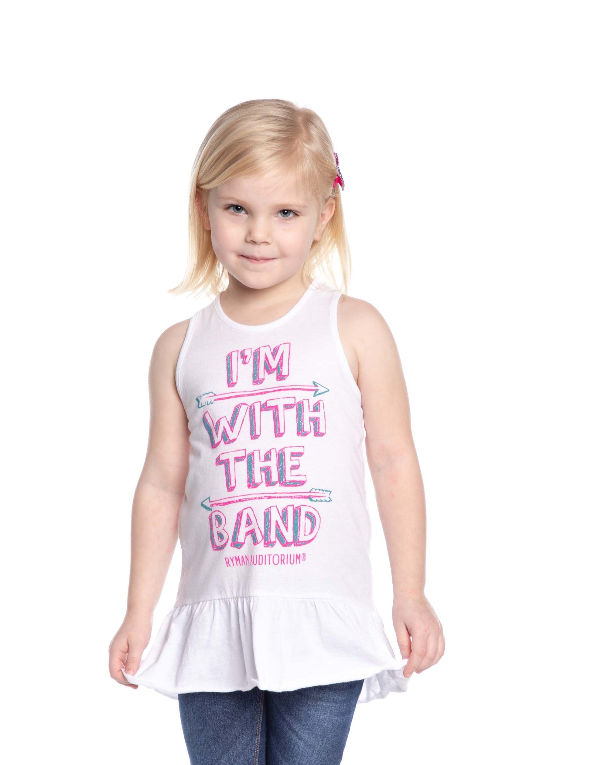Ryman I’m with the Band Youth Ruffle Tank - KIDS APPAREL