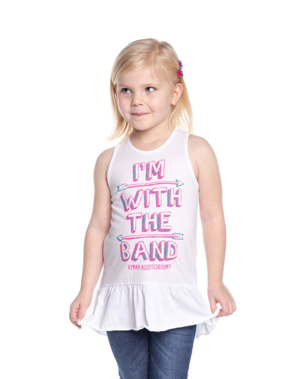 Ryman I’m with the Band Youth Ruffle Tank - KIDS APPAREL