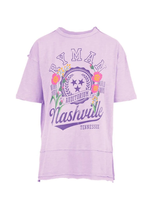 Ryman Ladies Floral Varisty T-Shirt - CREWS