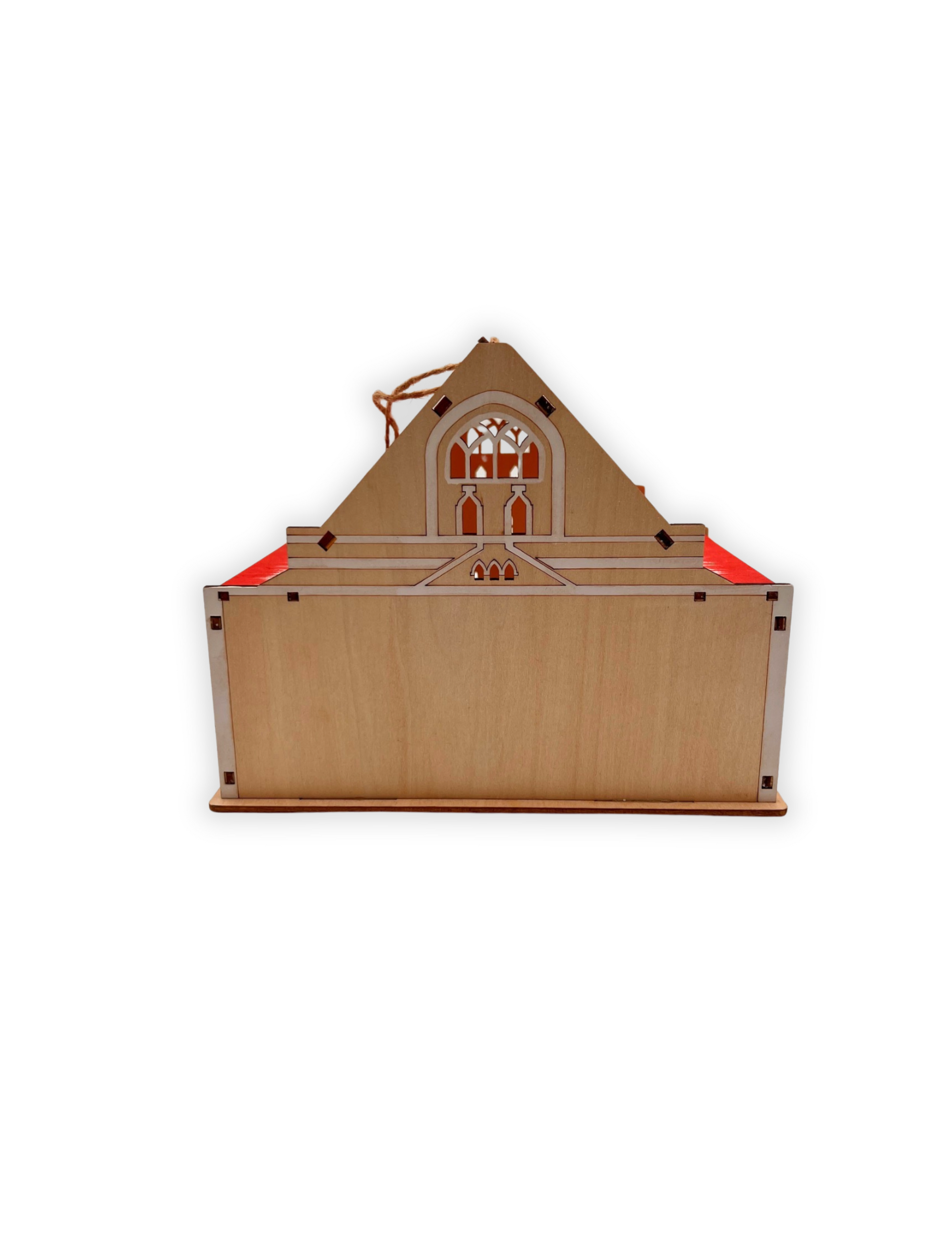Ryman LED Light Up Wooden Building Collectors Ornament - ORNAMENTS