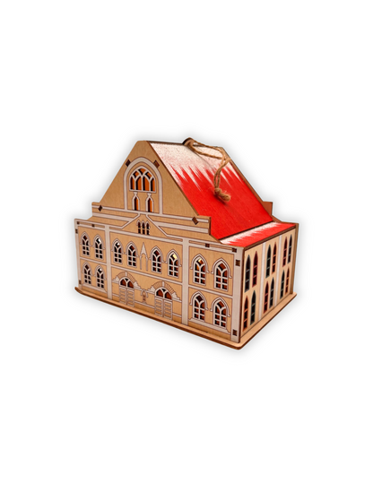 Ryman LED Light Up Wooden Building Collectors Ornament - ORNAMENTS