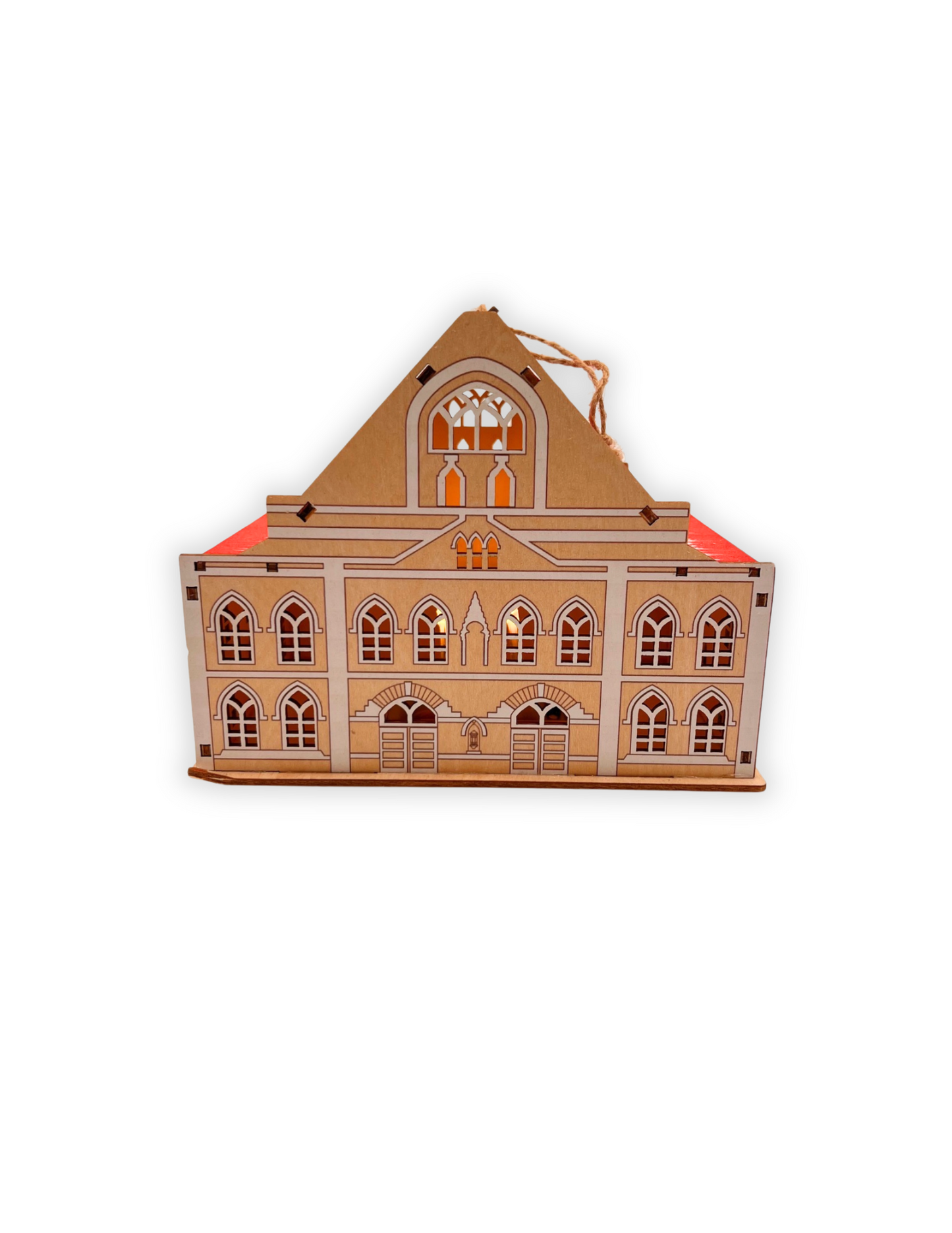 Ryman LED Light Up Wooden Building Collectors Ornament - ORNAMENTS