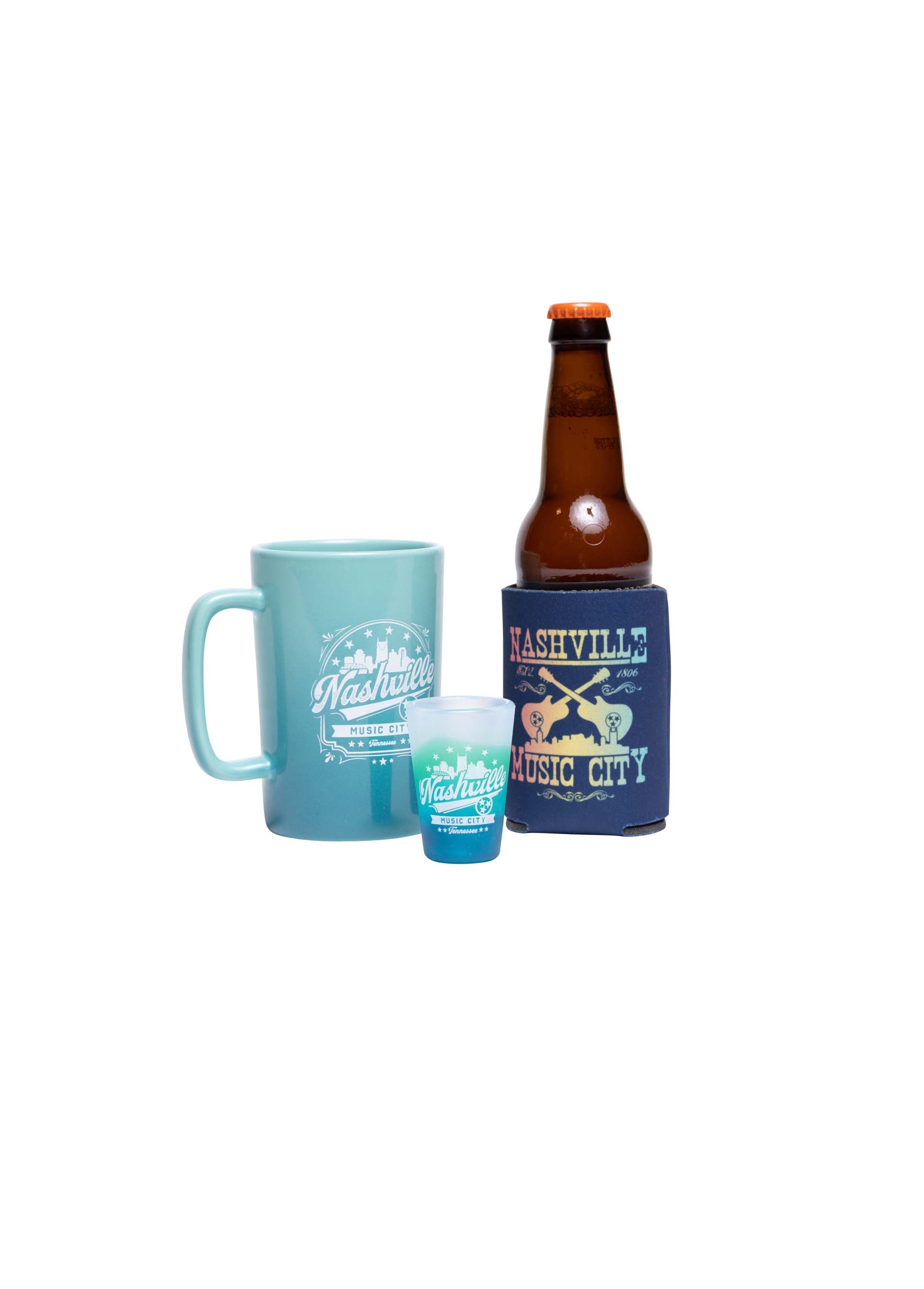 Ryman Nashville Gradient Koozie - DRINKWARE
