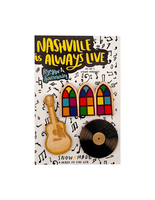 Ryman Nashville Is Live Magnet Set - MAGNETS