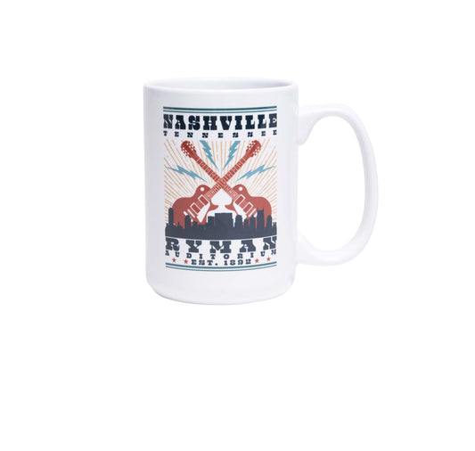 Ryman Nashville Skyline Coffee Mug - DRINKWARE