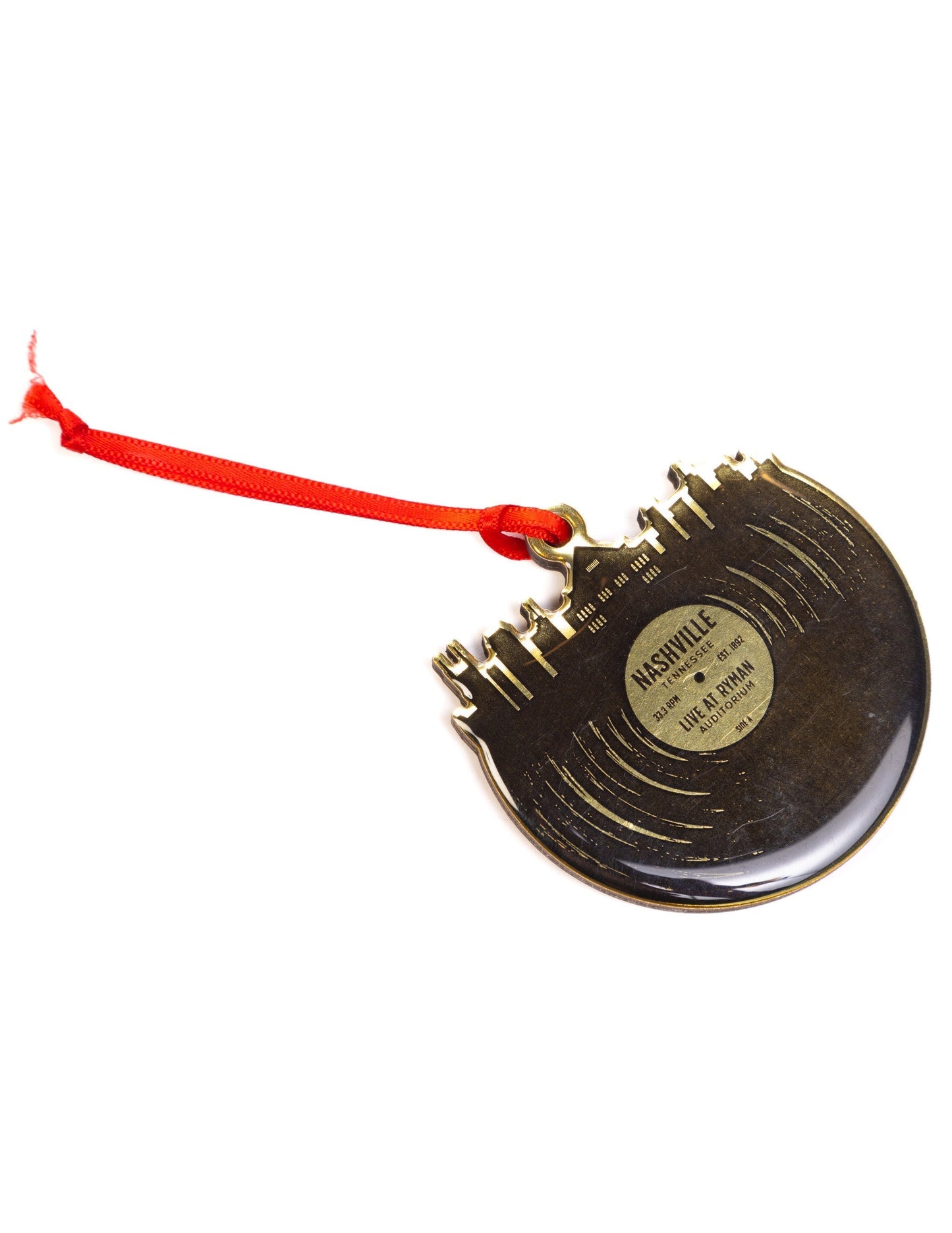 Ryman Nashville Skyline Record Ornament - ORNAMENTS