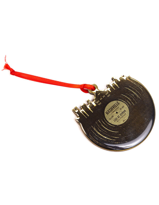 Ryman Nashville Skyline Record Ornament - ORNAMENTS