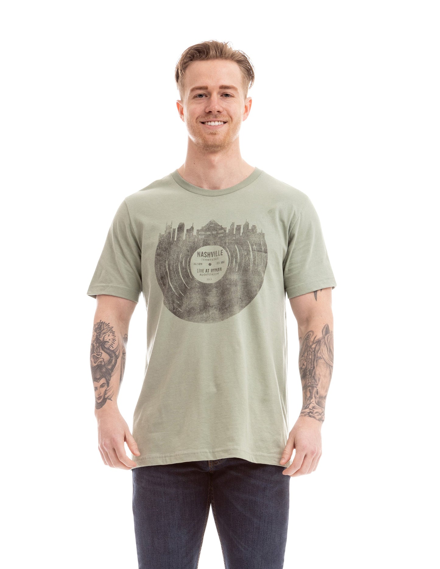 Ryman Nashville Skyline Record T-Shirt - S/S