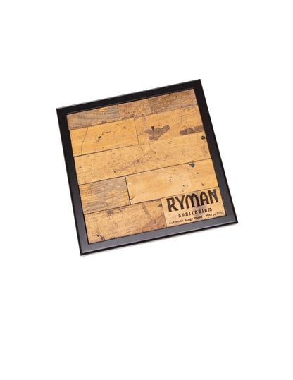 Ryman Official Stage Wood from 1951 to 2012 Finished 12 x 12 Framed Piece - DECOR