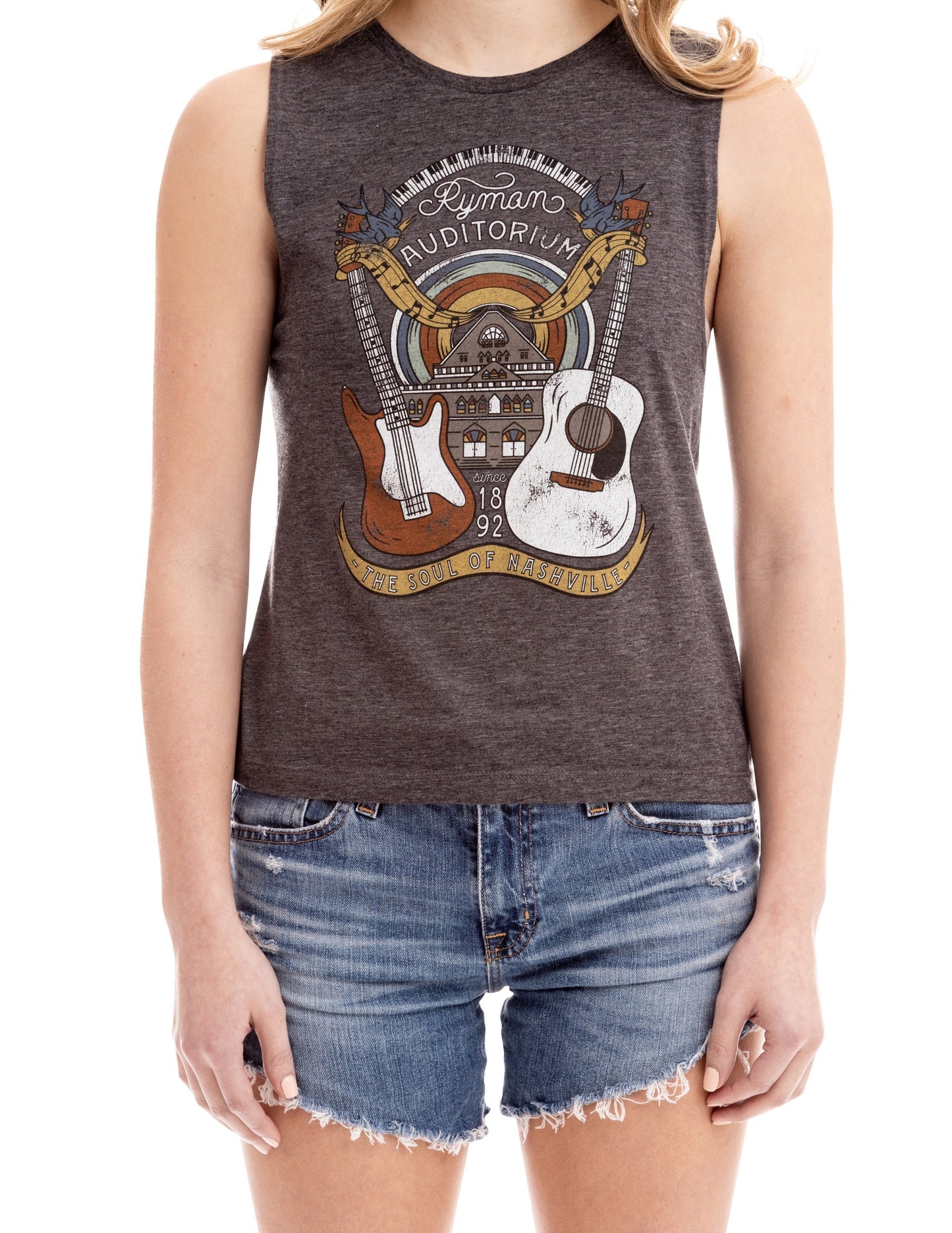 Ryman Rainbow Guitars Tank - GRAY / SM - TANKS
