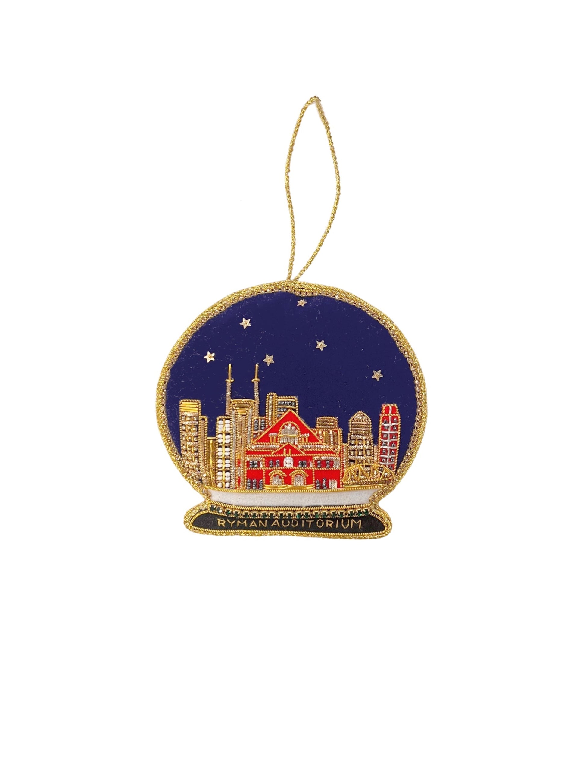 Ryman Rhinestone Skyline Ornament - NON BREAKABLES
