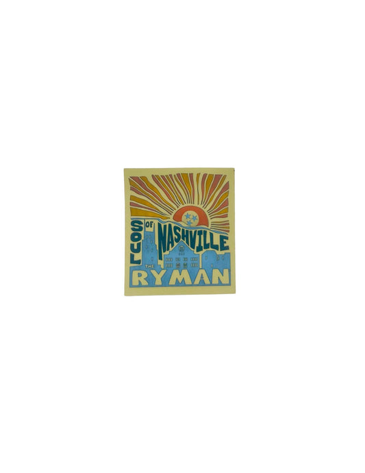 Ryman Soul of Nashville Decal - SOUVENIRS