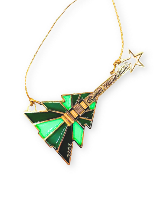 Ryman Stained Glass Electric Guitar Ornament - ORNAMENTS