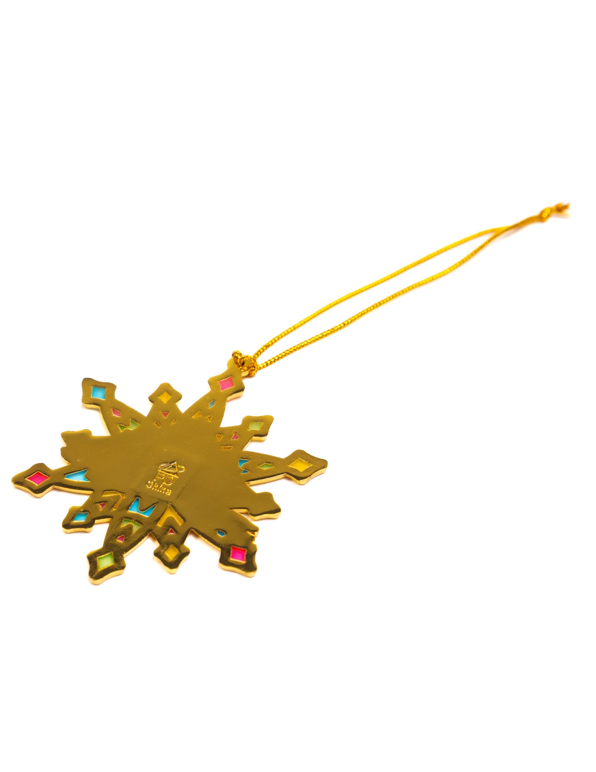 Ryman Stained Glass Snowflake Ornament - ORNAMENTS