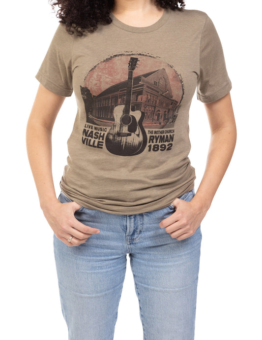 Ryman Sun Circle T-Shirt - GREEN / SM - S/S