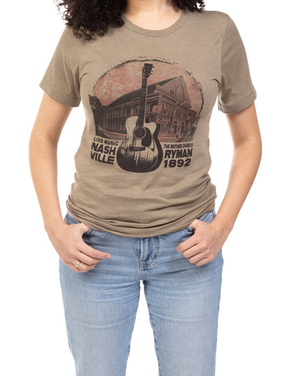 Ryman Sun Circle T-Shirt - GREEN / SM - S/S