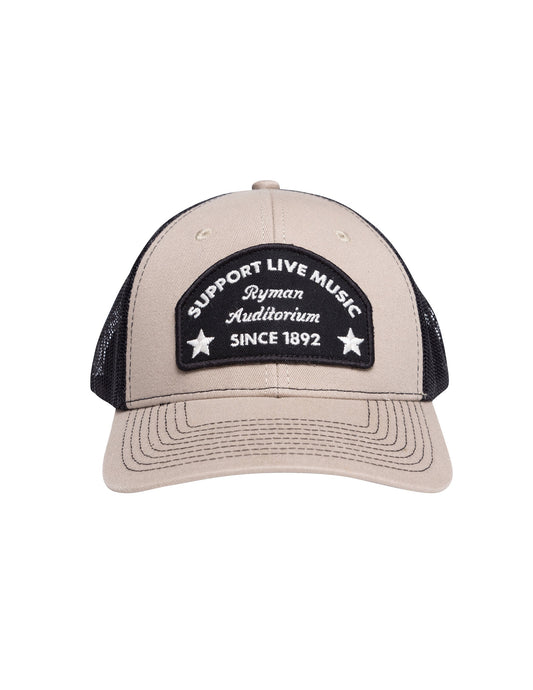 Ryman Support Live Music Classic Patch Hat - HATS