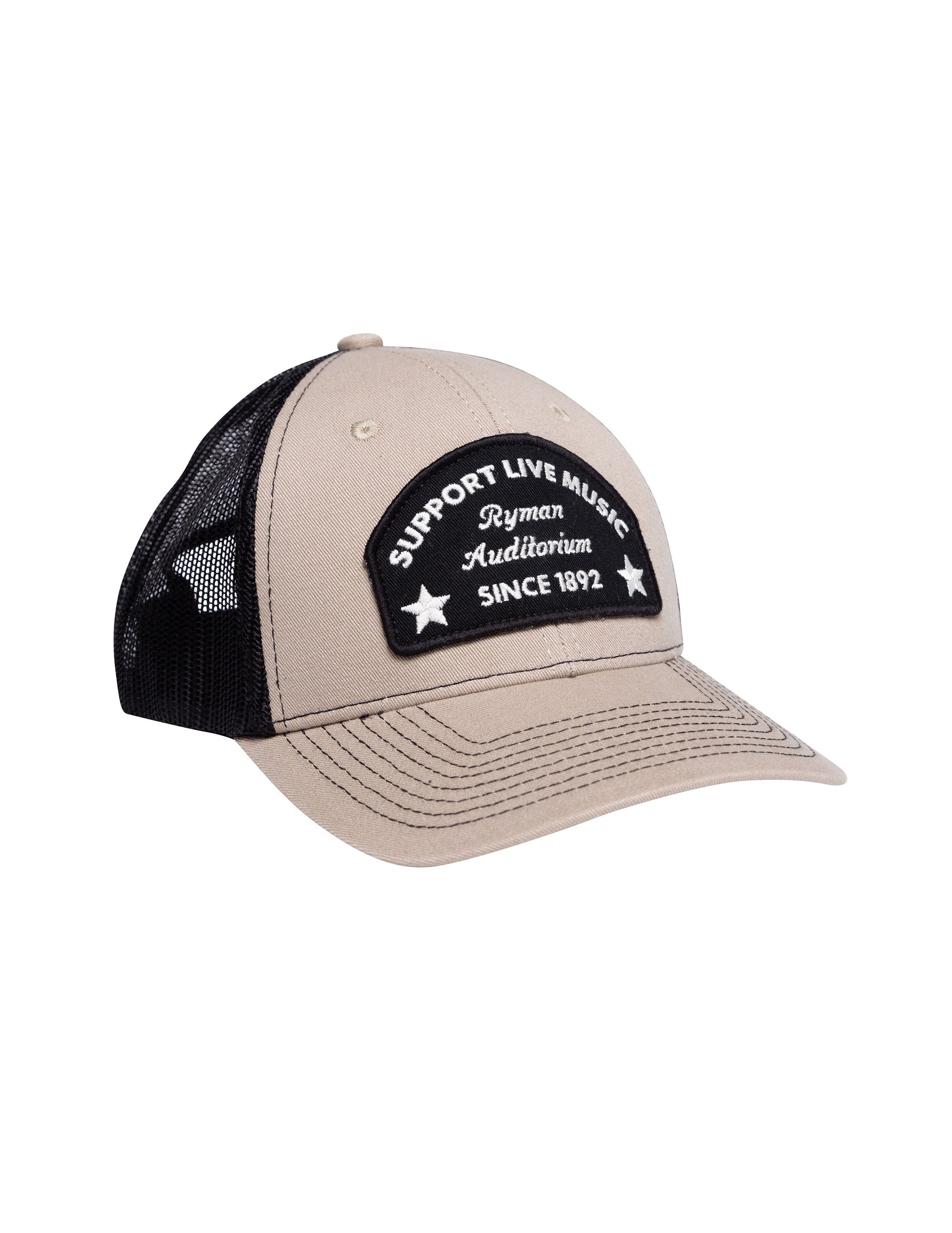 Ryman Support Live Music Classic Patch Hat - HATS