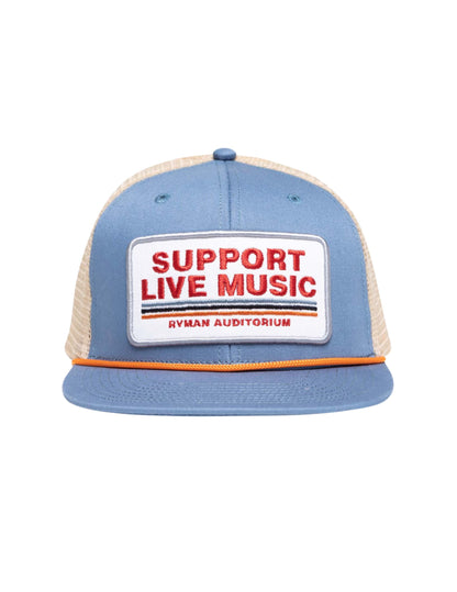 Ryman Support Live Music Patch Trucker Hat - HATS