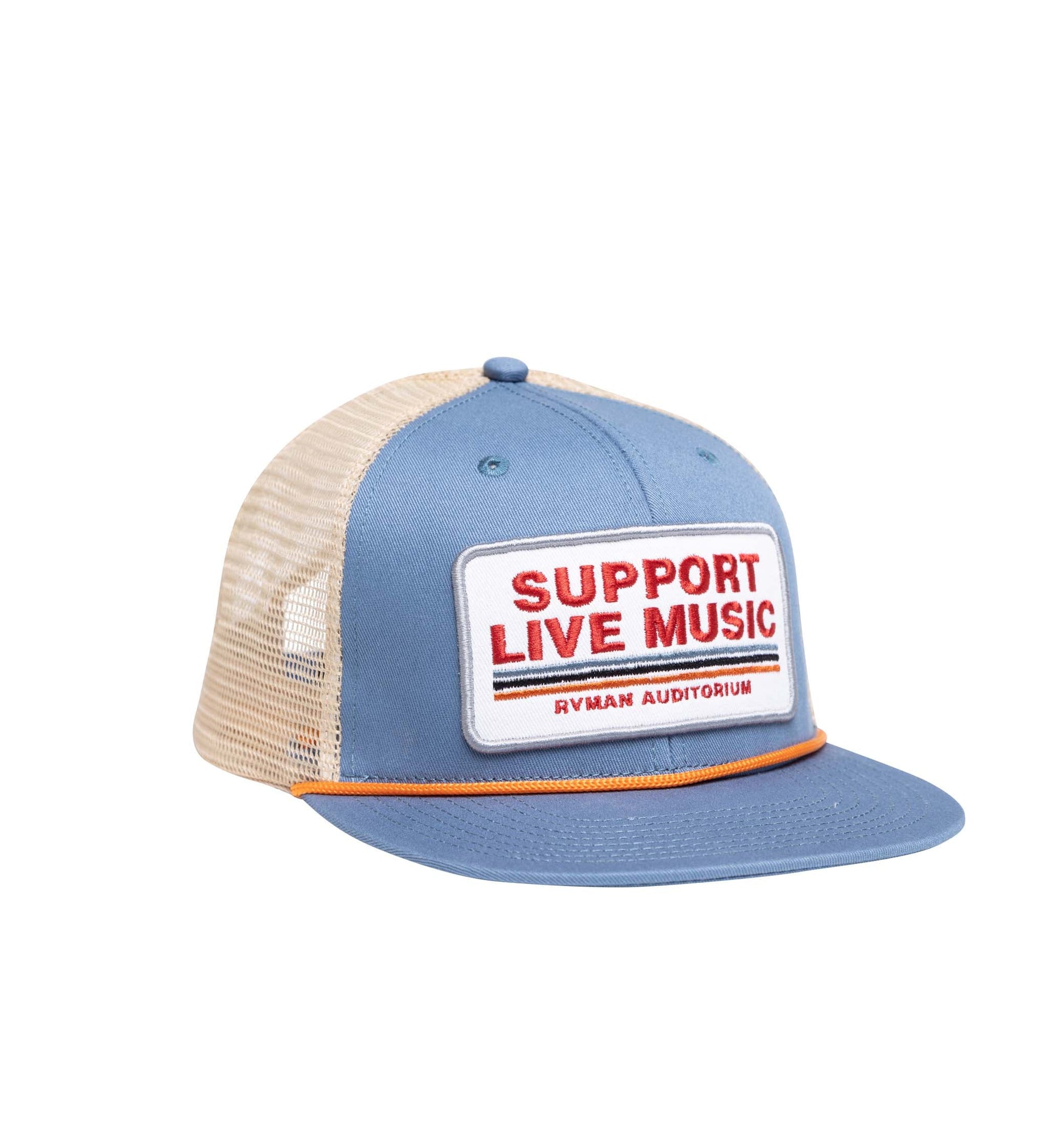 Ryman Support Live Music Patch Trucker Hat - HATS