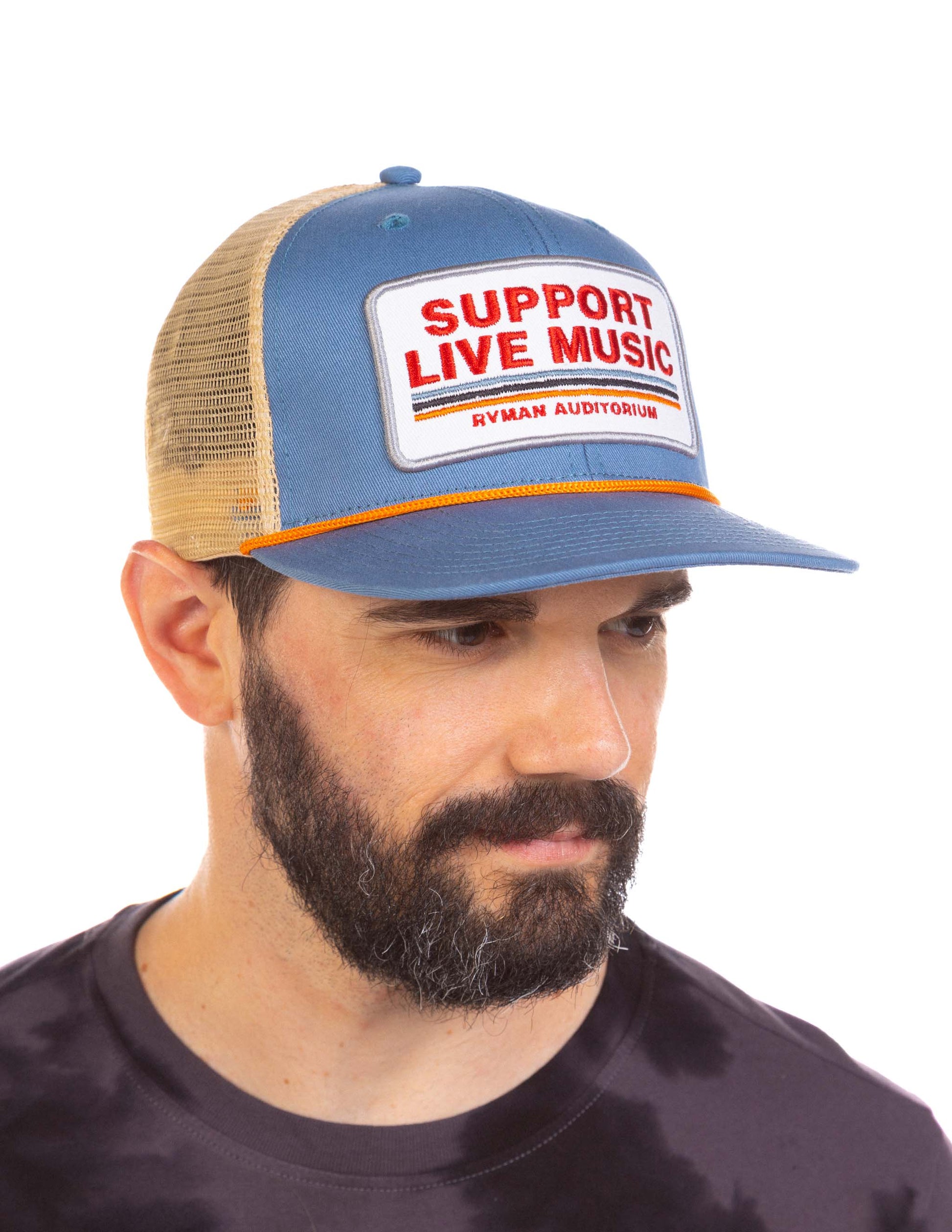Ryman Support Live Music Patch Trucker Hat - HATS