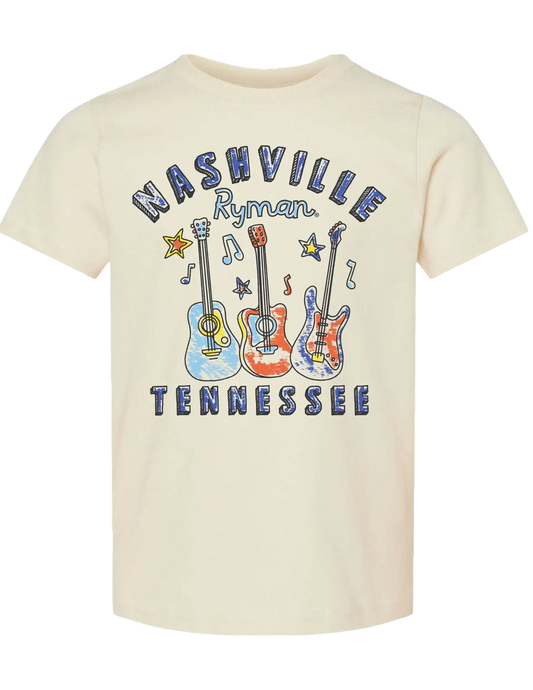 Ryman Toddler Guitar Drawing T-Shirt - KIDS APPAREL