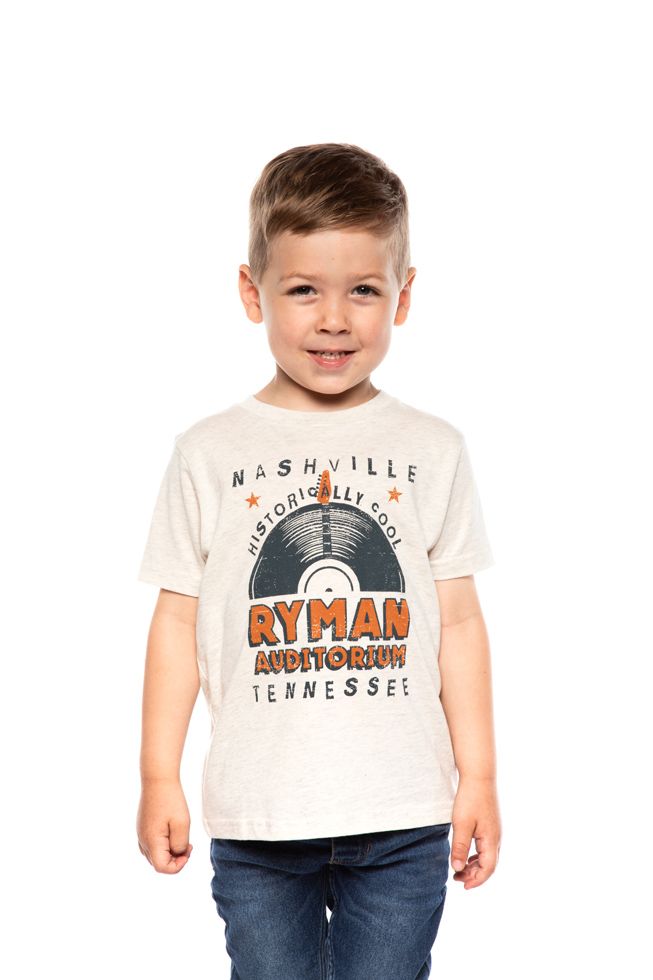 Ryman Toddler Retro Record T-Shirt - OATMEAL / 2T - KIDS APPAREL