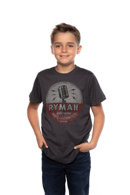 Ryman Vinyl is Forever Youth T-Shirt - NAVY / LG - KIDS APPAREL
