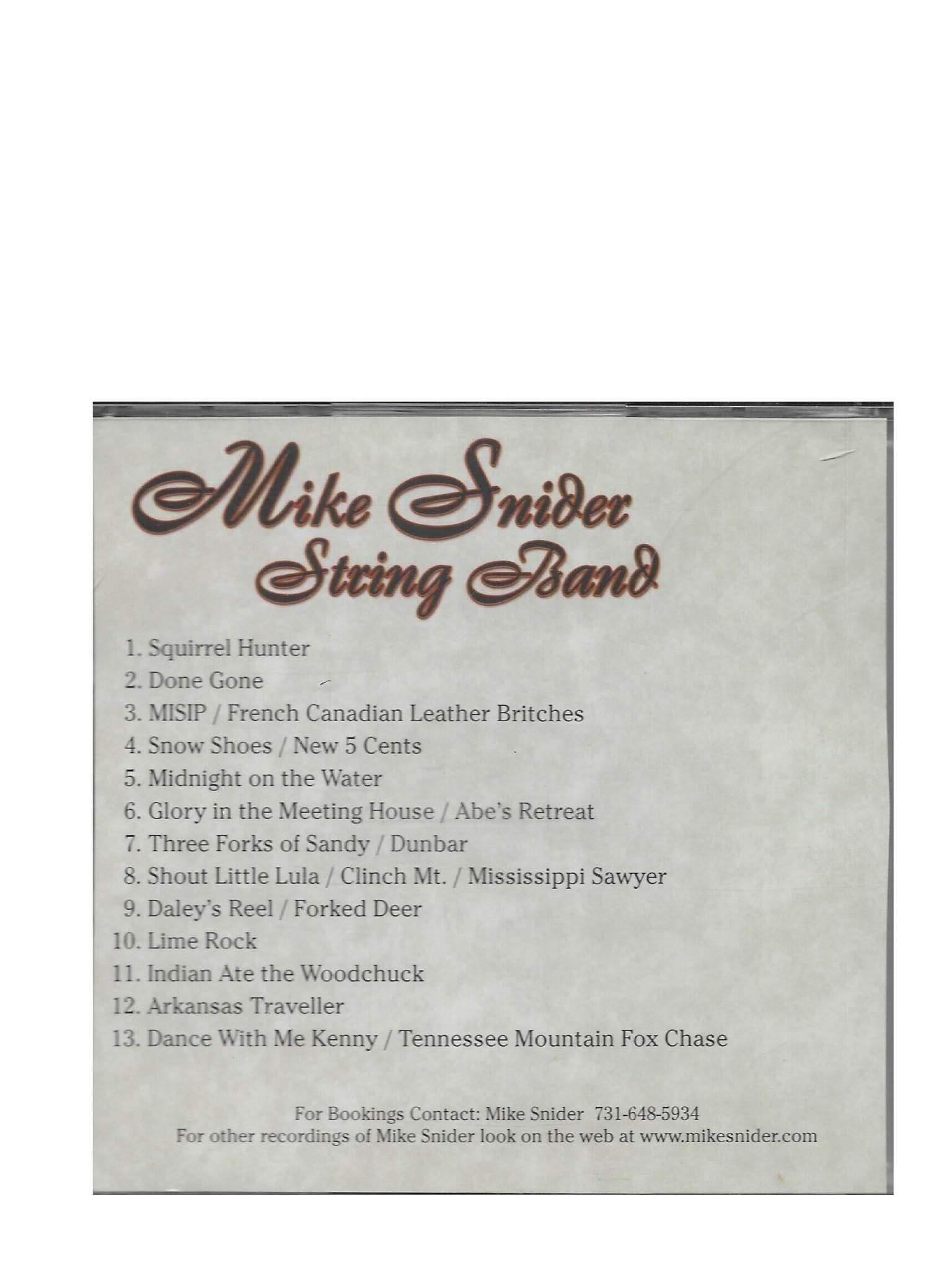 Mike Snider: String Band (CD)