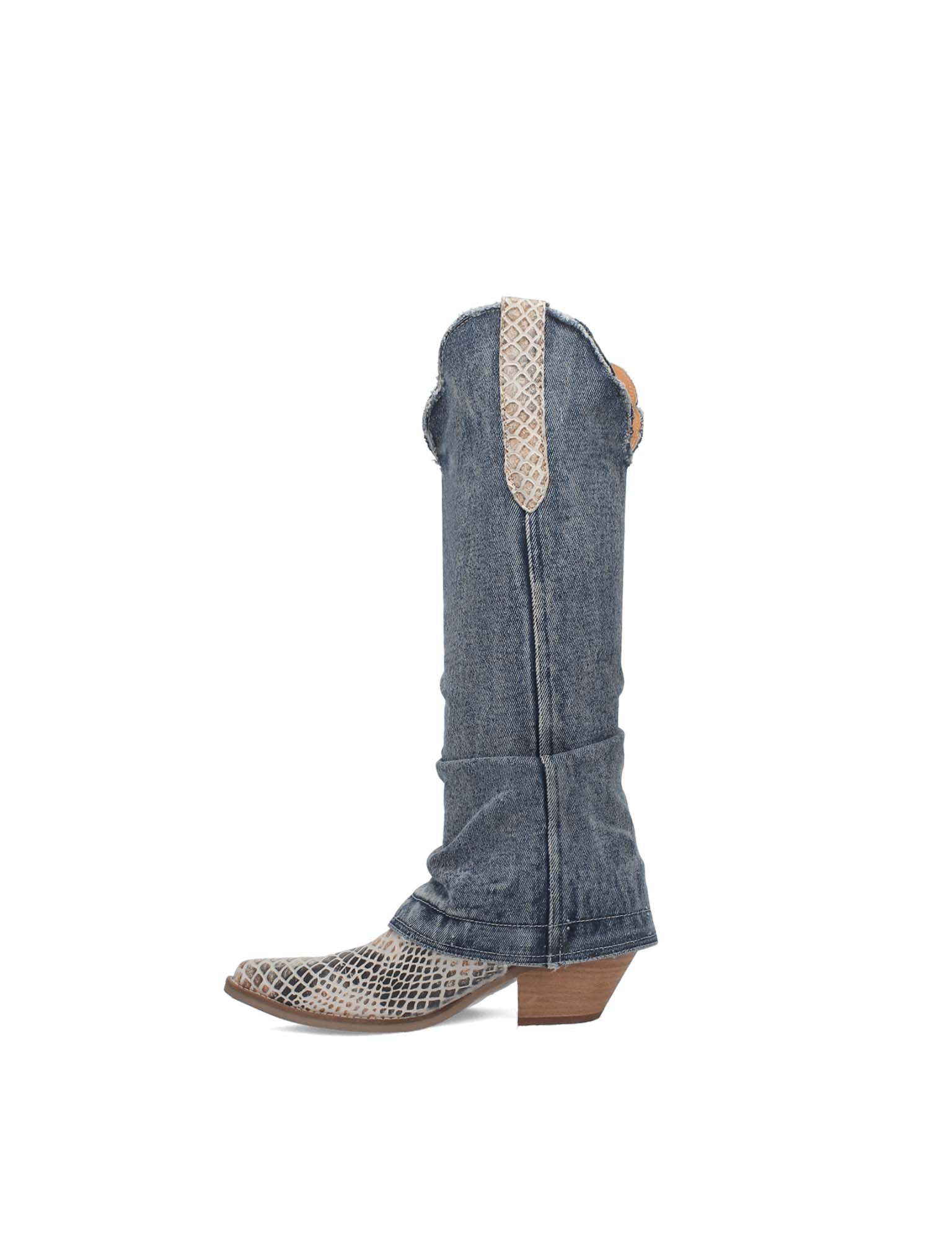 Shabby Denim Dingo Boot - FOOTWEAR