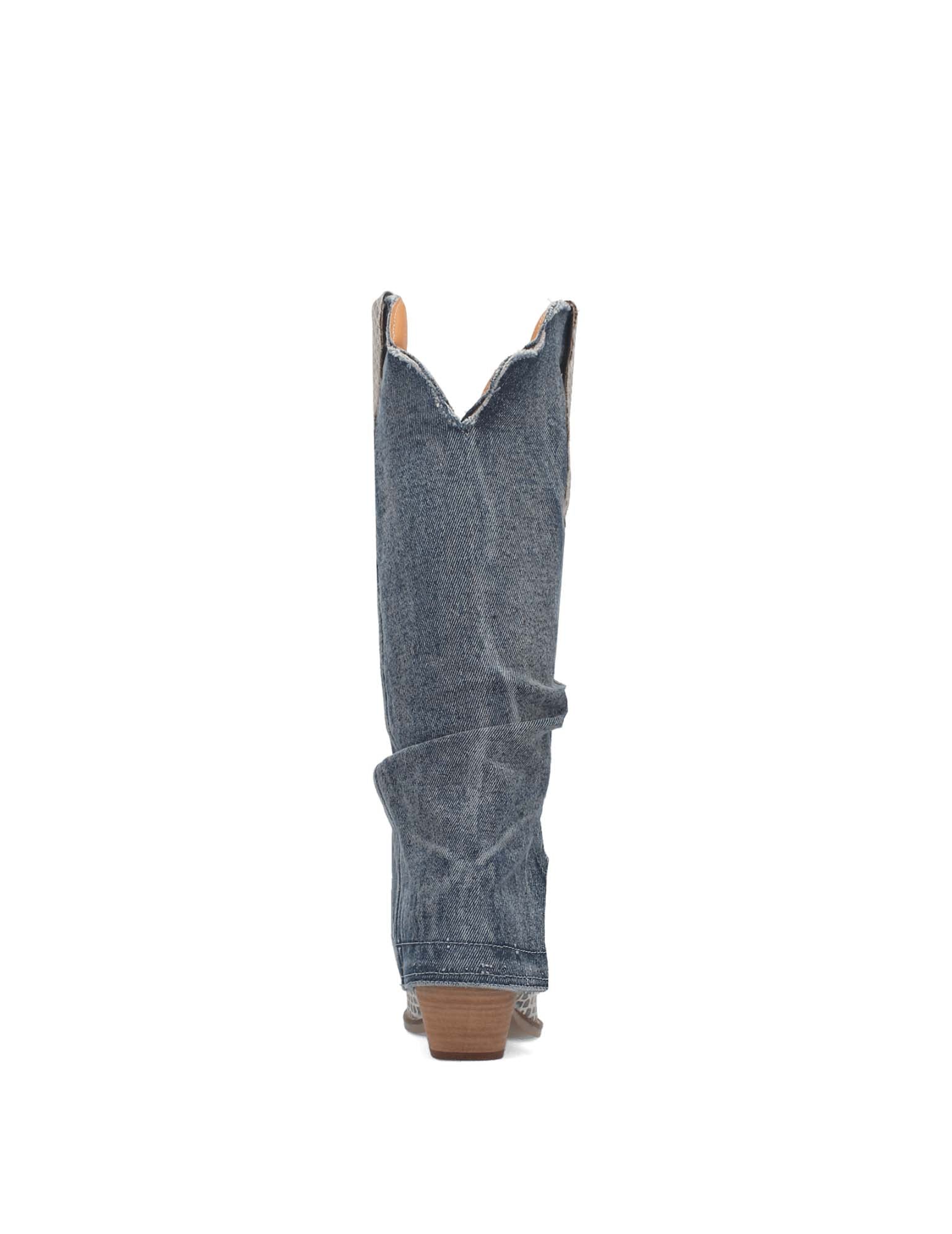 Shabby Denim Dingo Boot - FOOTWEAR
