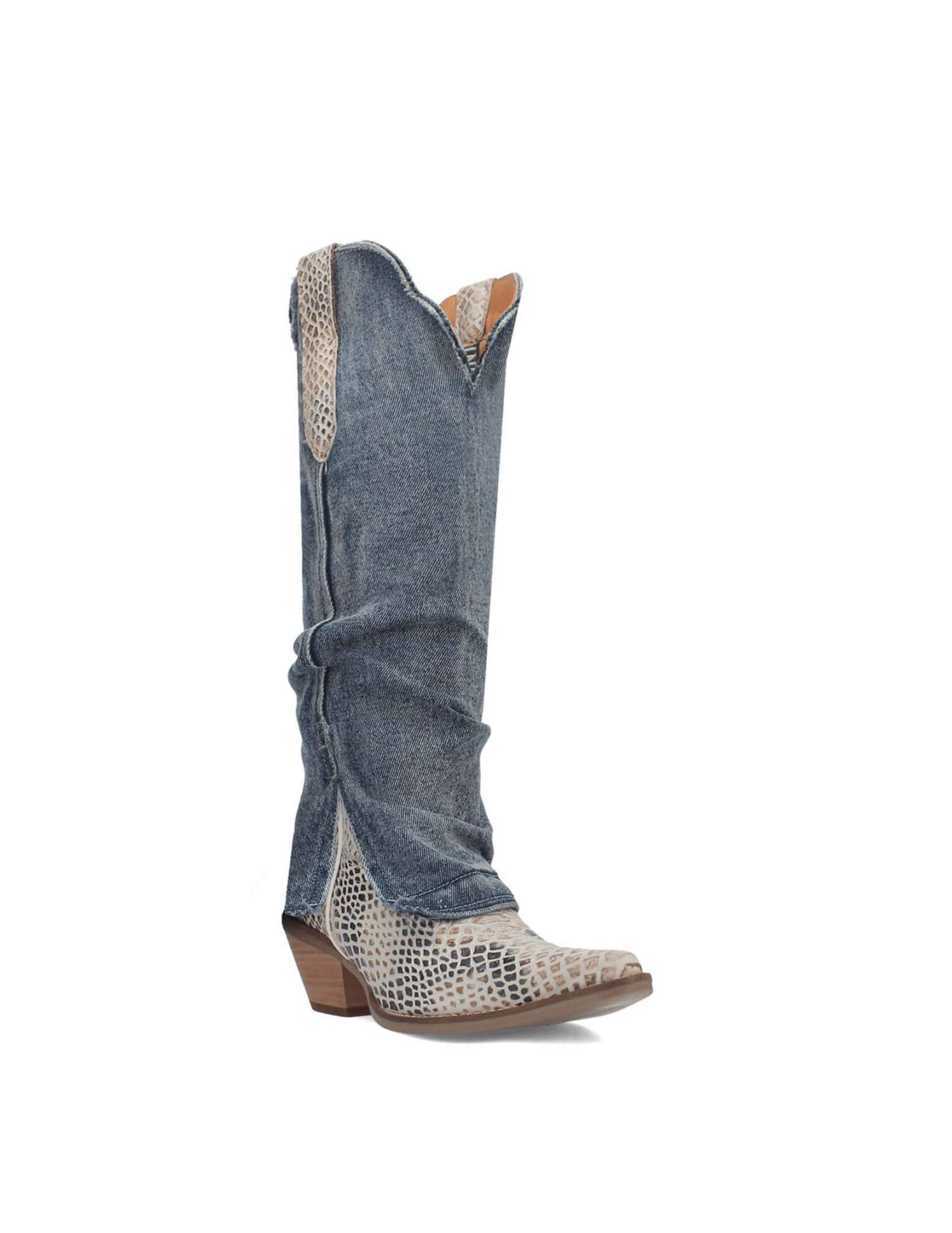 Shabby Denim Dingo Boot - FOOTWEAR