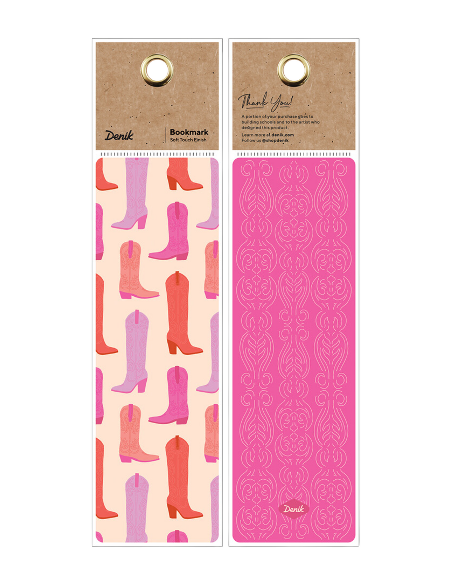 Shade of Pink Boots Bookmark - SOUVENIRS
