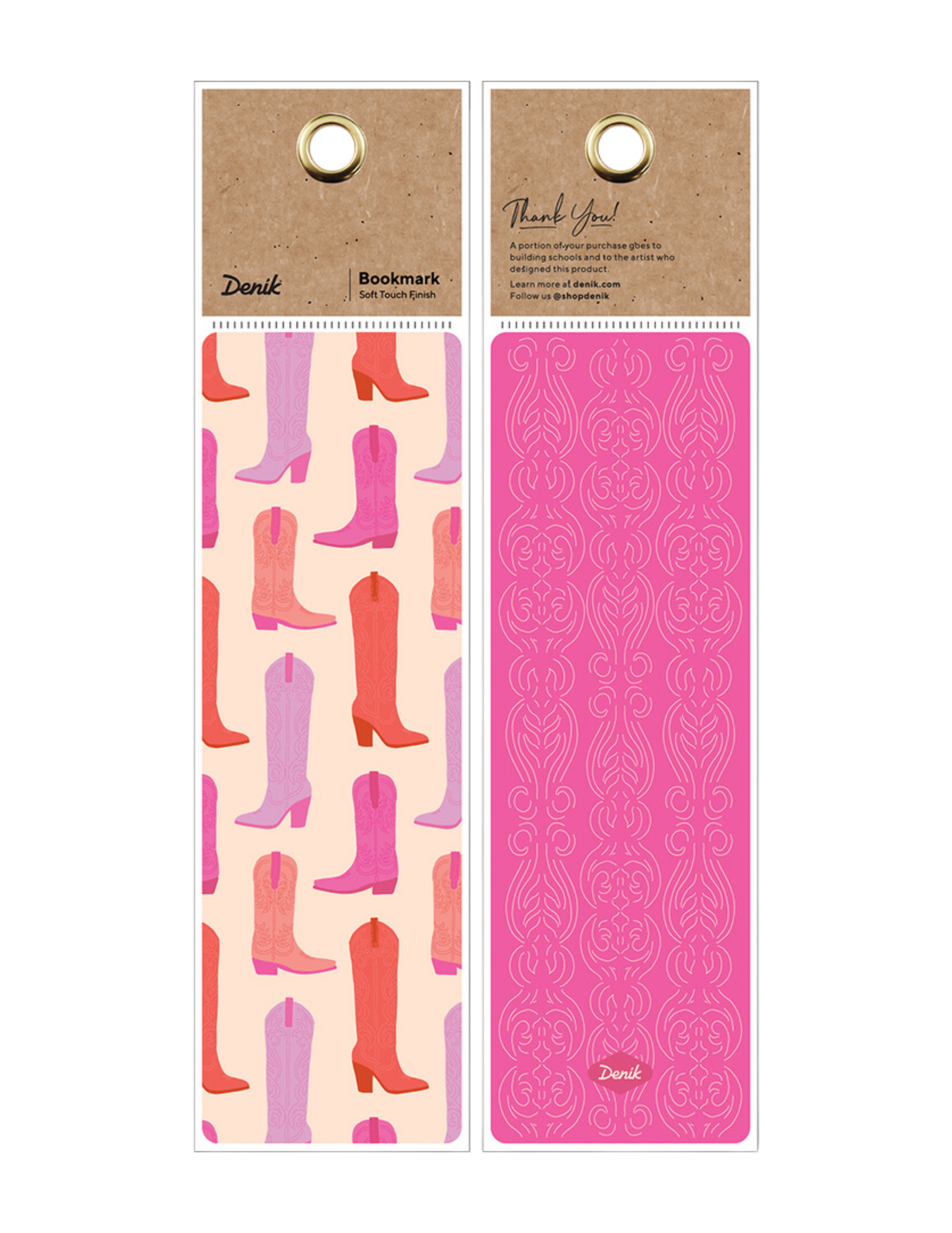 Shade of Pink Boots Bookmark - SOUVENIRS