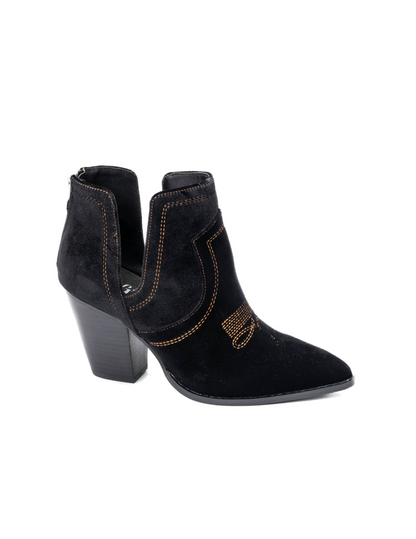 Smoke Show Cutout Ankle Boot - FOOTWEAR