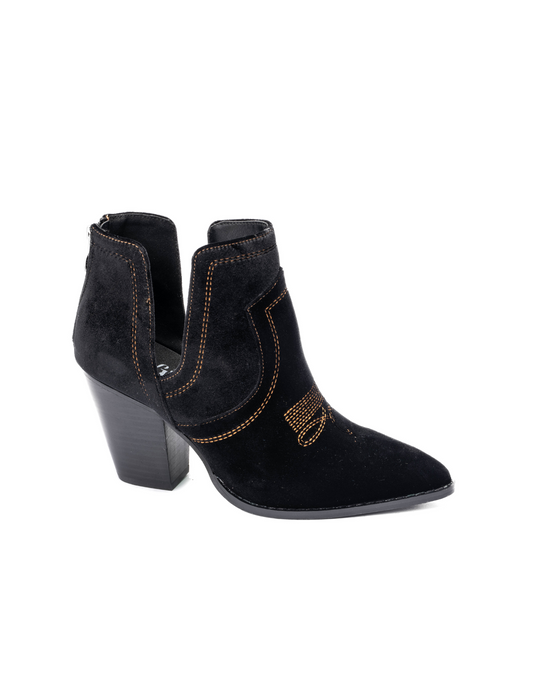 Smoke Show Cutout Ankle Boot - FOOTWEAR