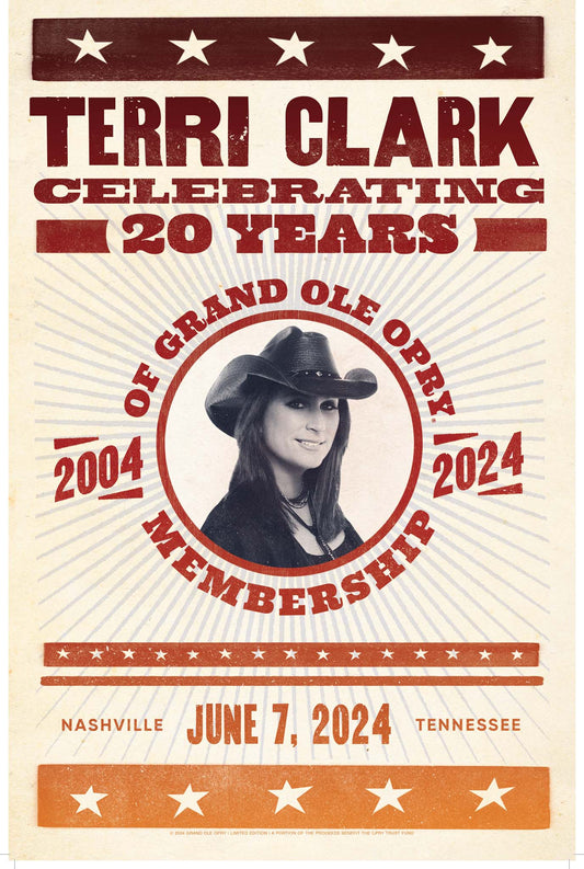 Terri Clark 20th Opry Anniversary Poster - POSTERS