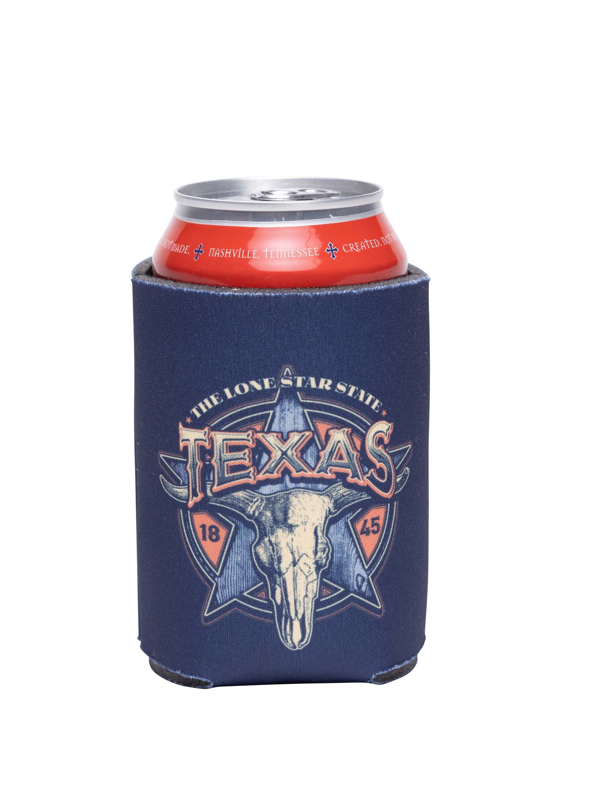 Texas Lone Star Steer Koozie - DRINKWARE