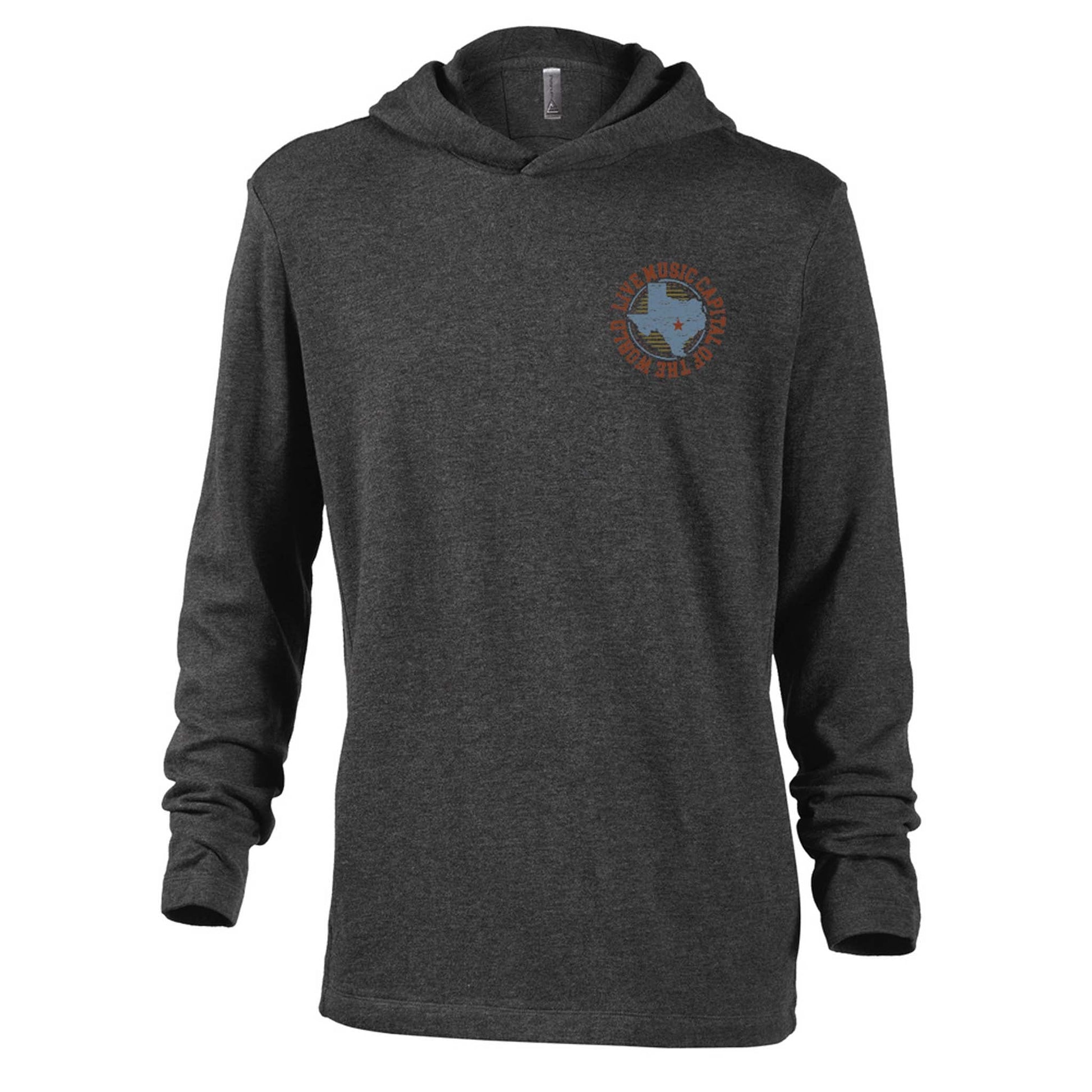 Texas State Rustic Poster Hoodie - FLEECE