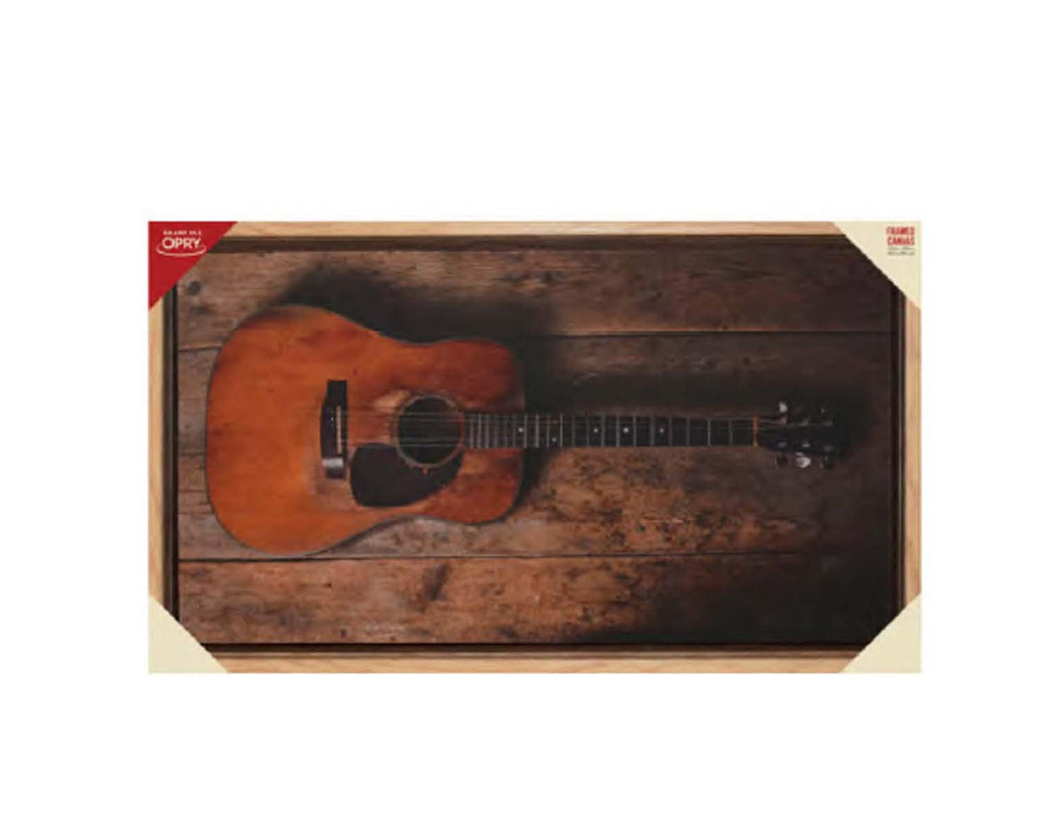 Acoustic Guitar Framed Canvas